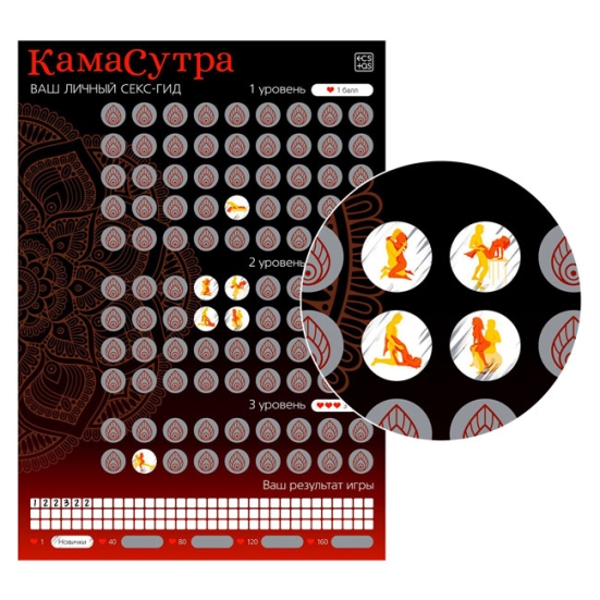 Скретч-плакат &quot;Секс-гид. Камасутра&quot;