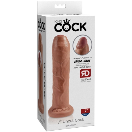 Фаллос King Cock 7" Uncut, Pipedream