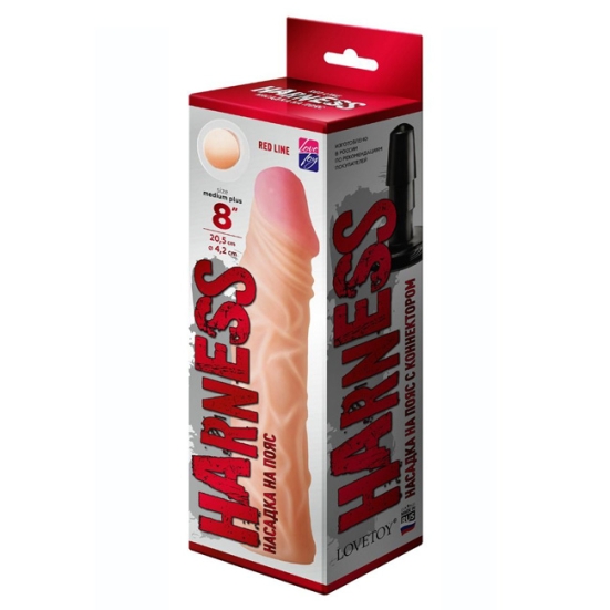 Фаллос-насадка Harness Red Line